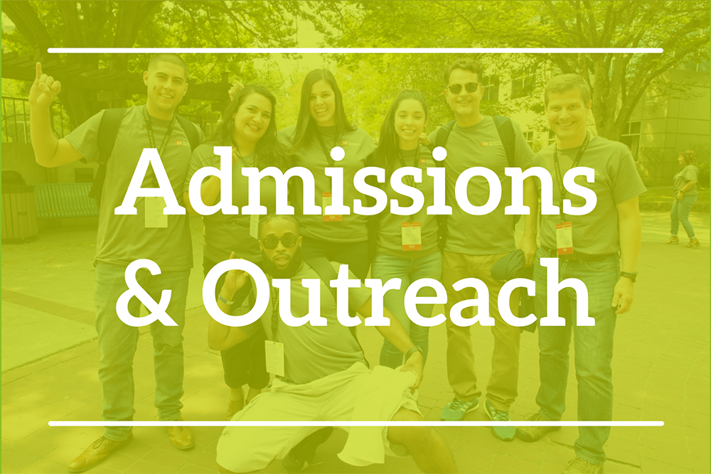 Admissions & Outreach Graphic