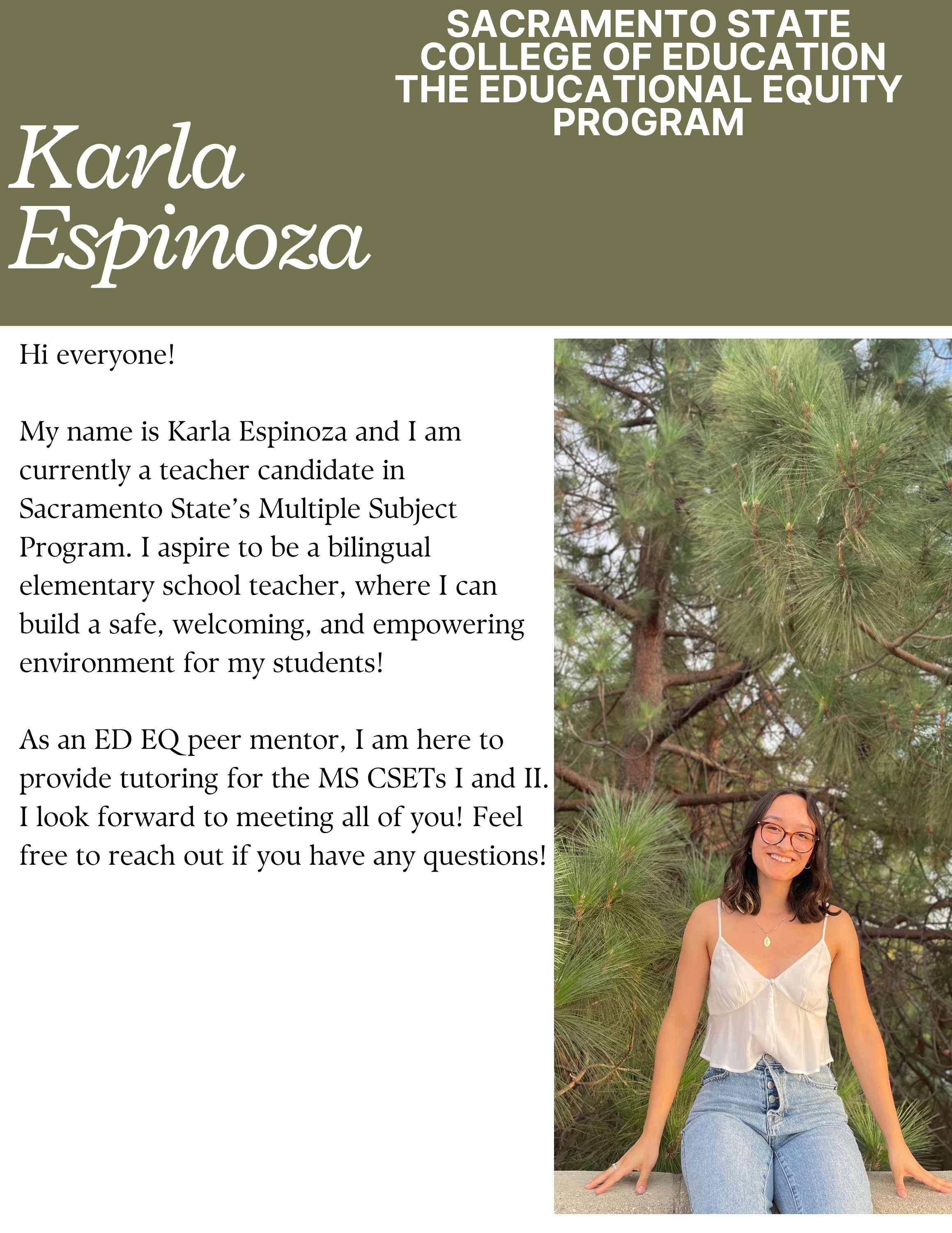 Description of Karla Espinoza