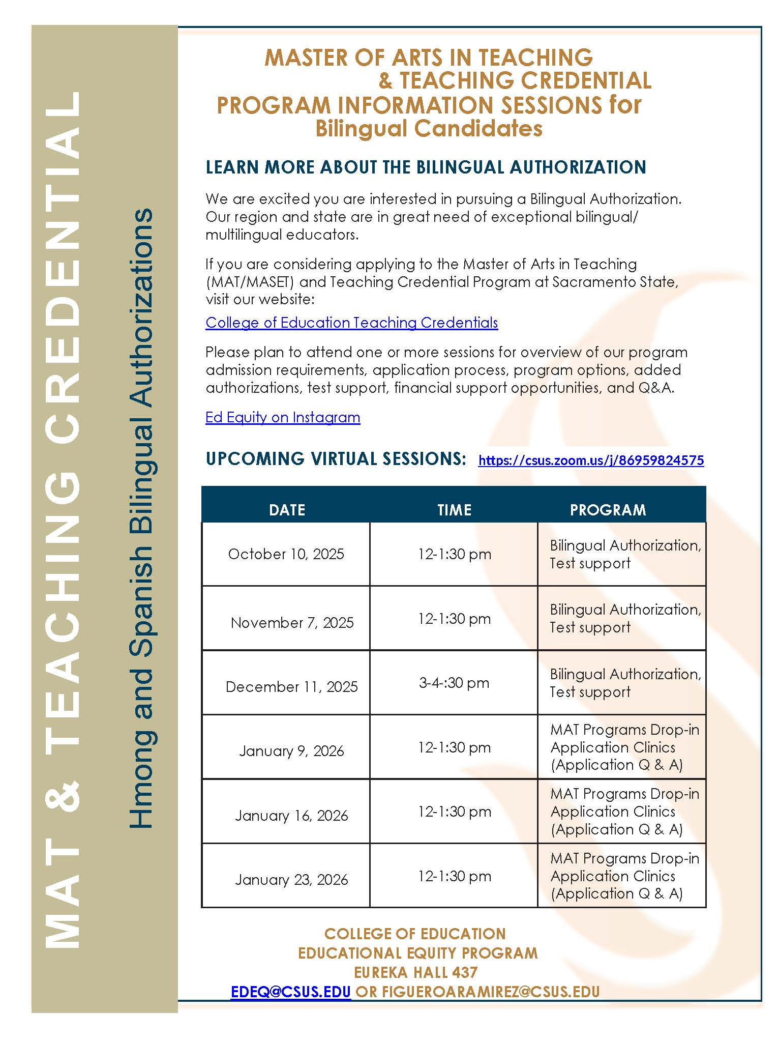 Fall 2025 CRED info Bilingual