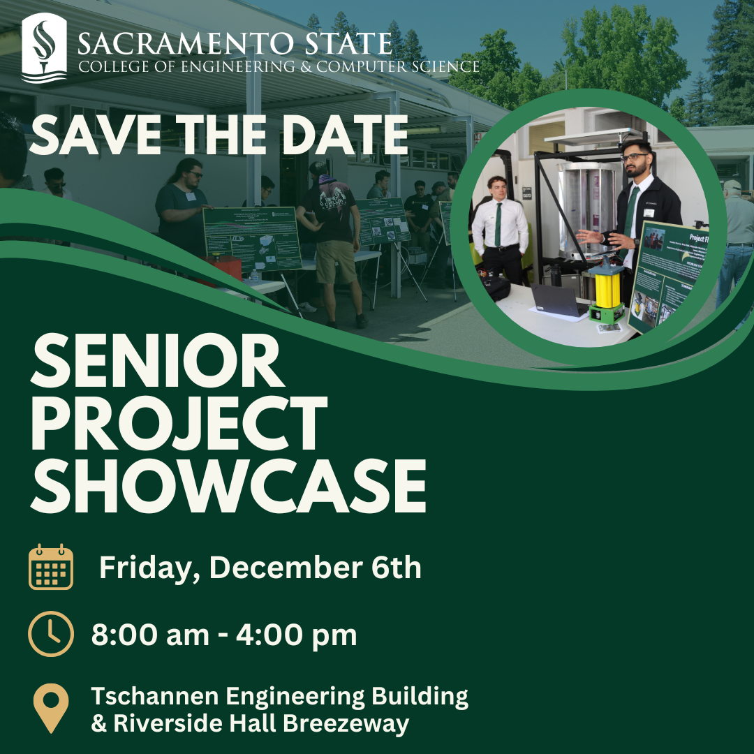 Save the Date for the Senior Project Showcase.