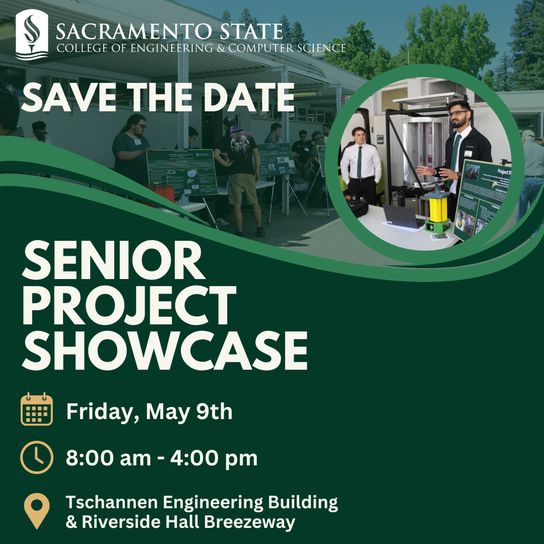 Save the Date for the Senior Project Showcase.