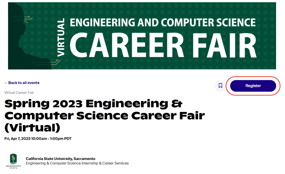 ECS Internship & Career Fair Information For Students | Sacramento State