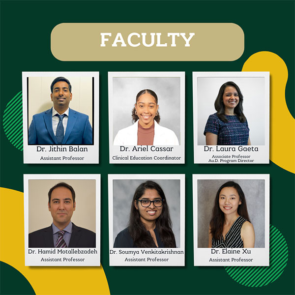Summer 2024 Doctor Of Audiology Full-TIme  Faculty