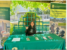 Kayla Jewel at ENVS Table for Admitted Student Day