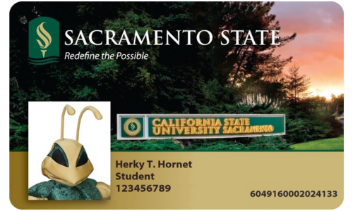 Image of Sac State One Card example