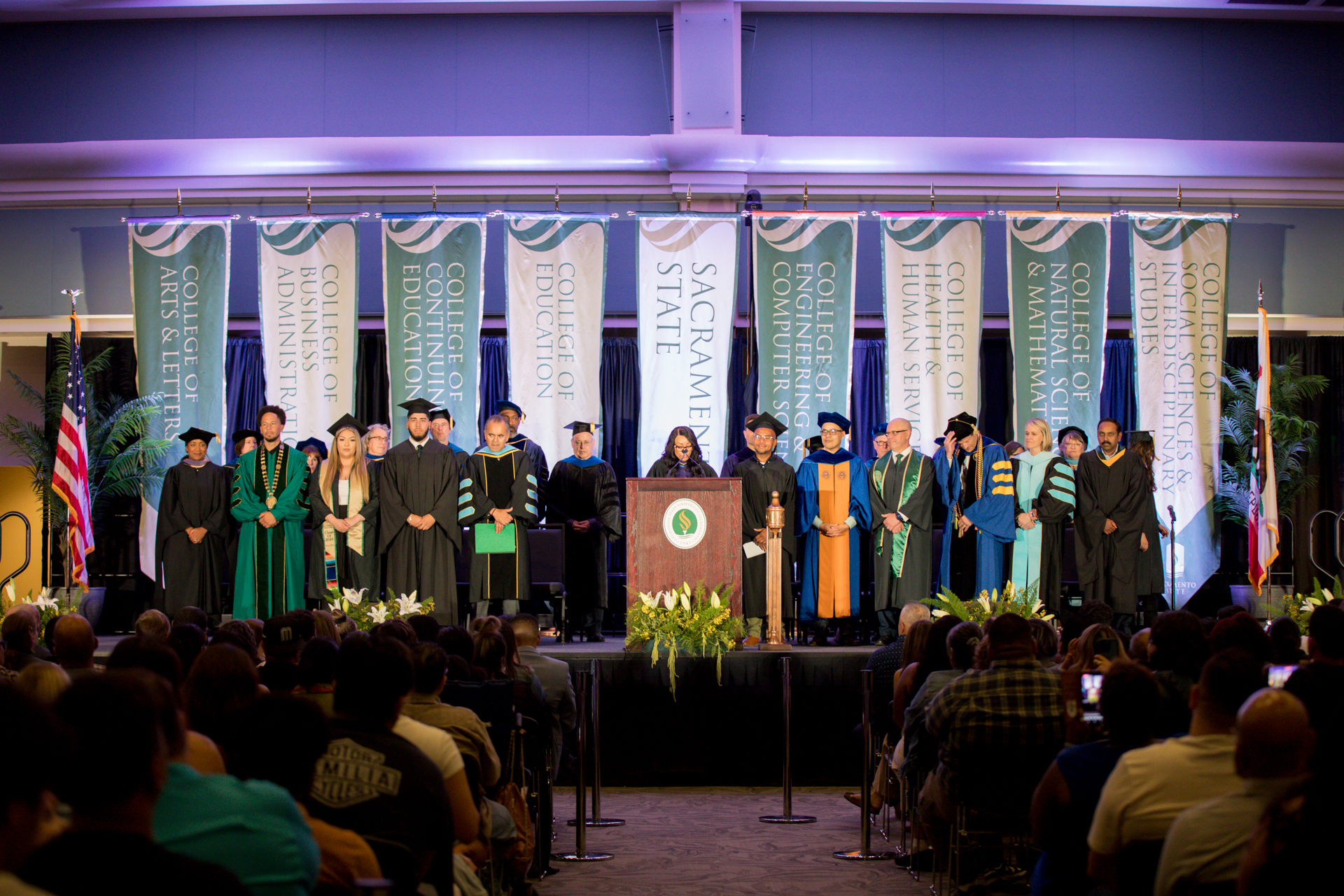 Approximately 2,500 new students, along with their families and supporters, attended the graduation ceremony as campus leaders welcomed them into the Hornet family.