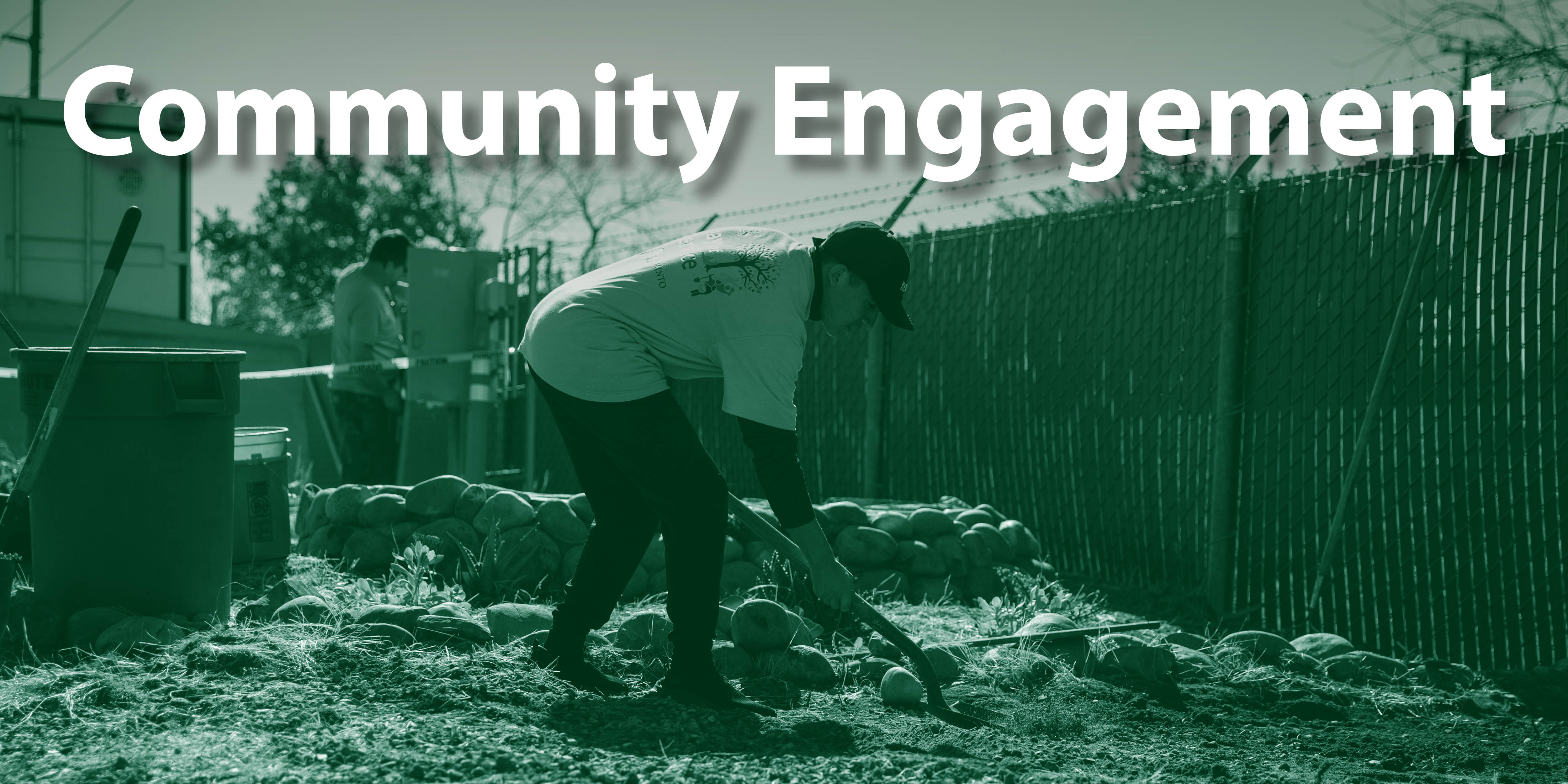 Photo illustration of community engagement. 