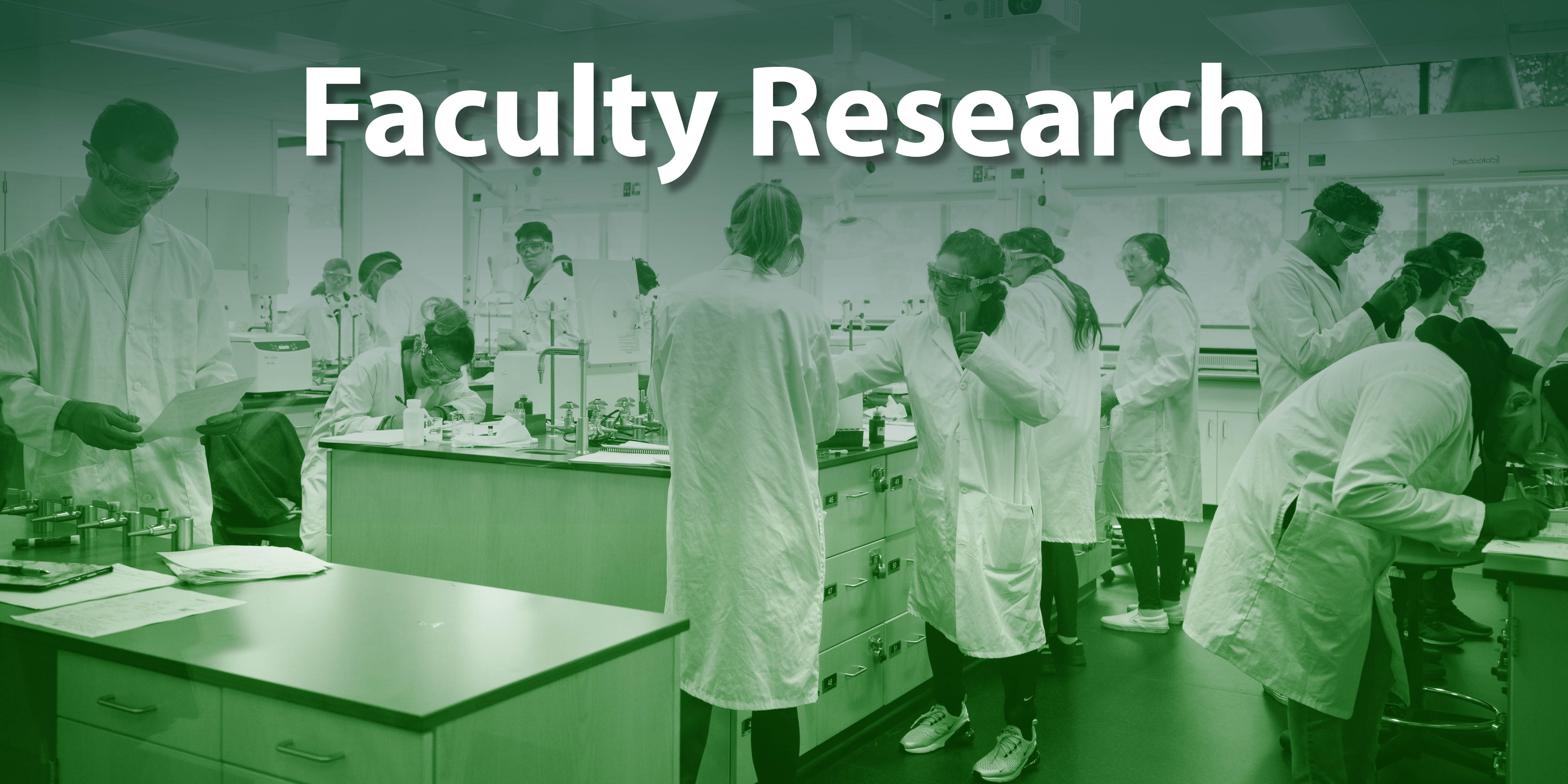 Photo illustration of faculty research. 