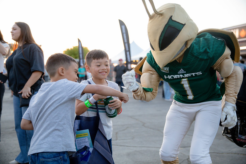 Herky and kids