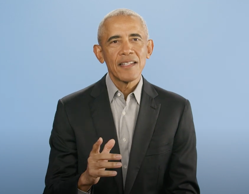 A message from former President Barack Obama