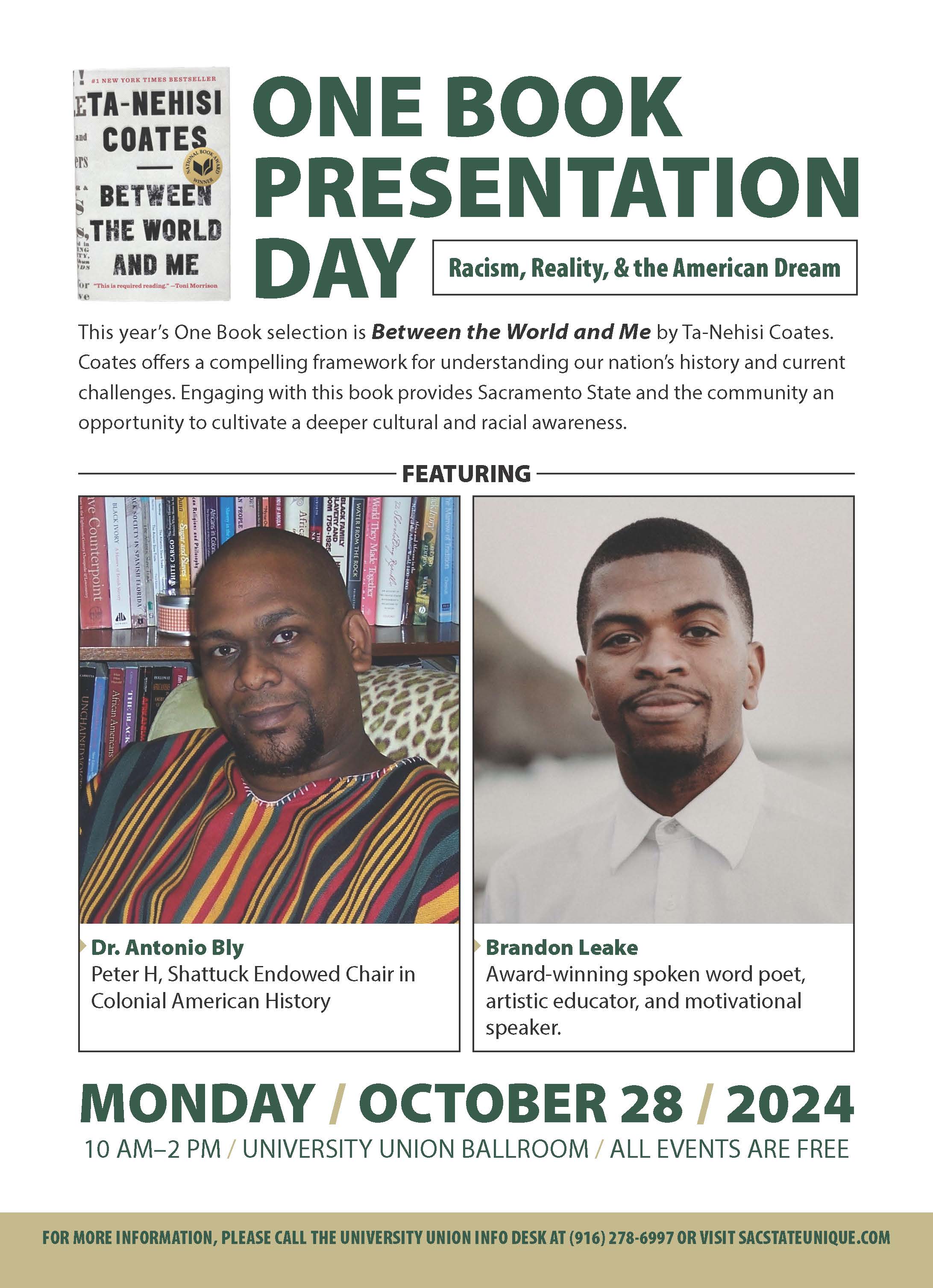 One Book Presentation Day Flyer